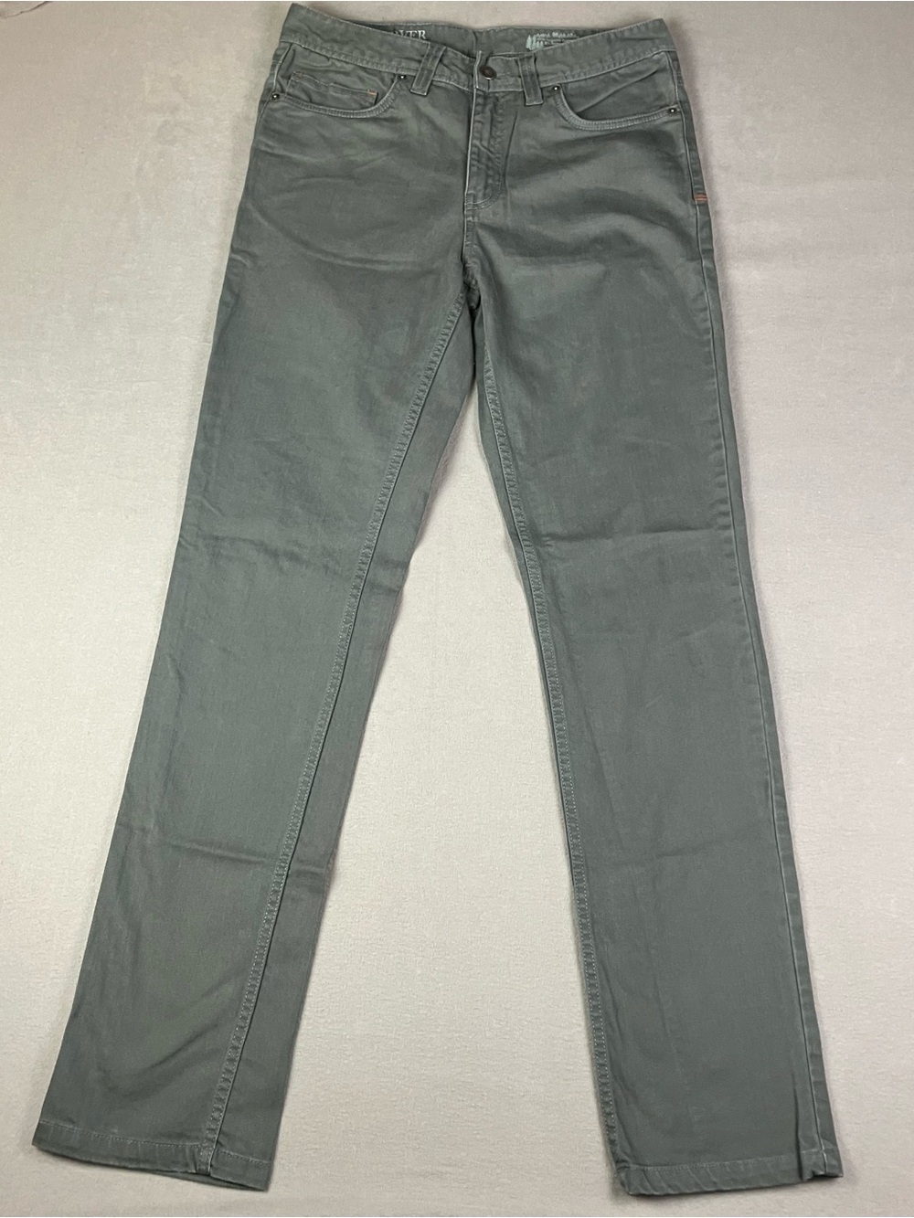 Toad & Co. Men’s Jeans Size 31x34 The Dover Lean Denim Pants Straight Gray